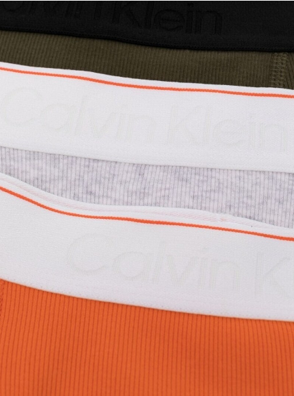 Bokserki Męskie Calvin Klein 3-Pak M Pomarańczowy Szary Zielony