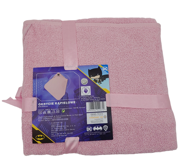 Ręcznik Kąpielowy Carbotex Batman Różowy 80x80 cm