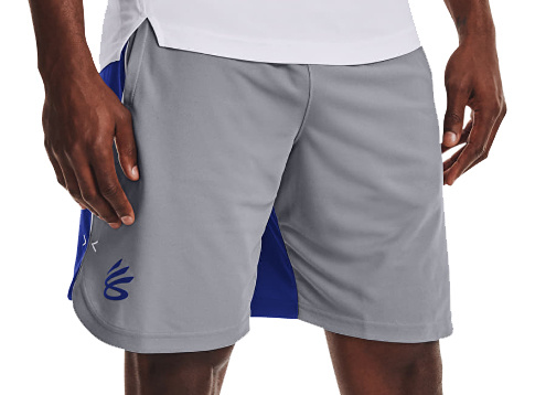 Szare z Niebieskim Męskie Spodenki Under Armour Loose 1362002035 L