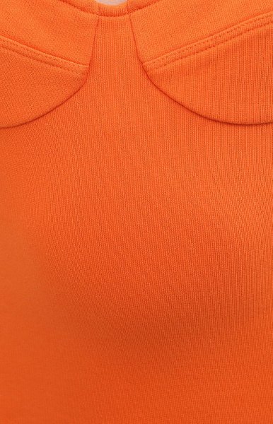 Calvin Klein Sukienka Gorsetowa - Pomarańczowa - Mini - Dopasowana - Rozmiar M - K20K203542SBD