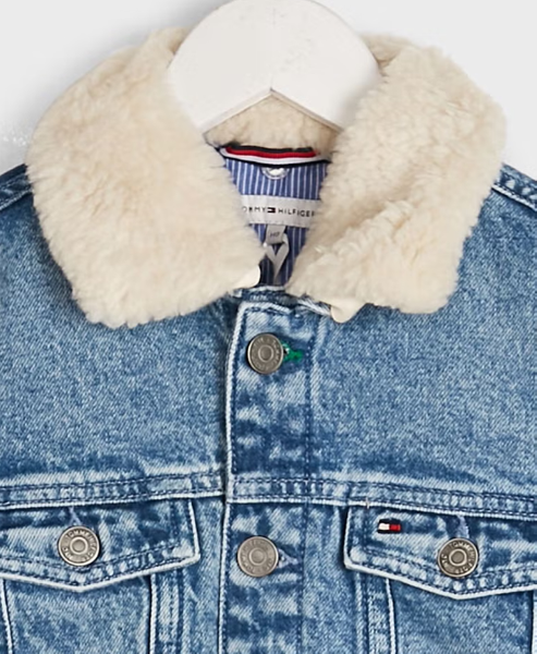 Kurtka Dziecięca Tommy Hilfiger Jeans Niebieska 104 KS0KS00190