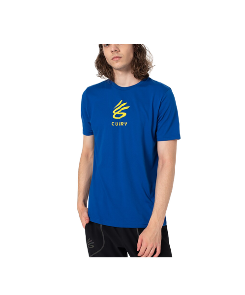 Niebieska Męska Koszulka Under Armour Curry Splash 1362819400 L