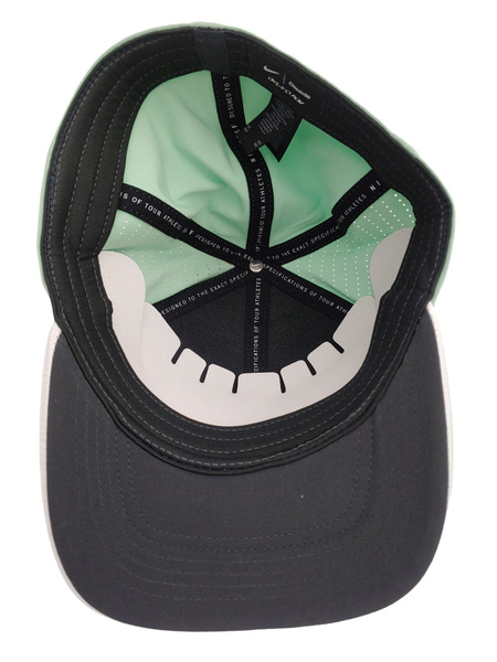 Zielona Czapka Nike Classic99 DH1341308 z Białym Logo