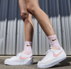 Białe Z Różowym Logo Buty Nike Blazer Low Platform DJ0292-103 44 Damskie