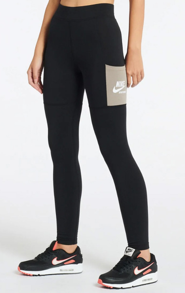 Czarne Legginsy Nike DD5683-010 XXS Damskie High Rise