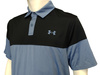 Czarno-Niebieska Koszulka Polo Męska UA 1361825470 L z Wstawkami