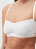 Biustonosz Calvin Klein - Biały - Rozmiar S - Unlined Balconette - 0040173WBE 100