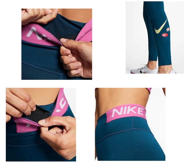 Legginsy Damskie Nike One Niebieskie XXL CJ3468-432