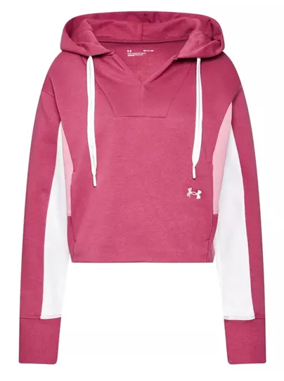 Under Armour Damska Bluza 1362421678 SM Czerwona Rival Fleece Z Kapturem