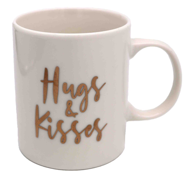 KUBEK  PORCELANOWY 340ml HUGS AND KISSES