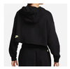 Czarna bluza z kapturem Nike Fleece Crop Dance XS DZ4604-010