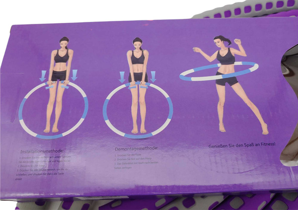 HULA  HOOP Ø88cm SKŁADANE MOCNE FITNESS ODCHUDZANIE X0019Q8AF9