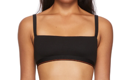 Biustonosz Calvin Klein - Braletka - Czarny Stanik - Rozmiar L - 0040109WAE UB1