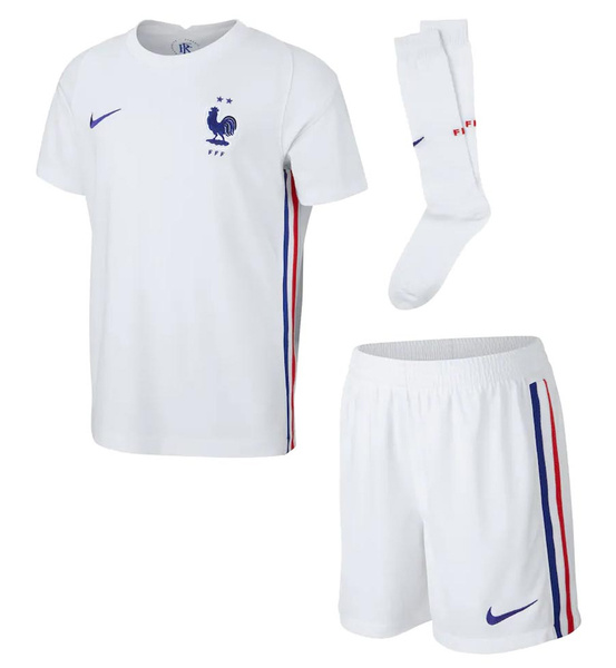 Biały Komplet Nike France dla Dzieci S 104-110 cm - CD1270-100