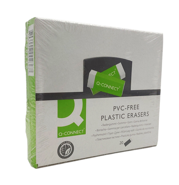 Gumki Plastikowe Q-Connect Białe 20 szt. Precyzyjne