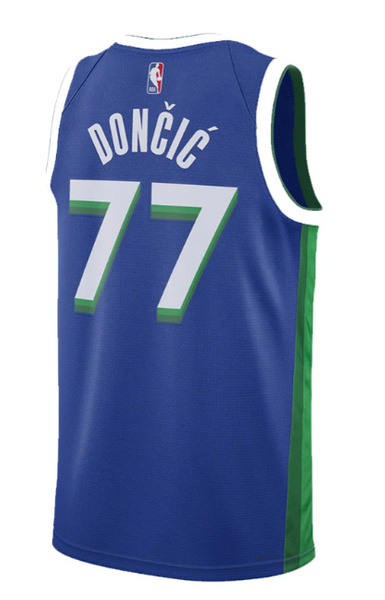 Niebieska Koszulka NBA Dallas Dončić City Edition S