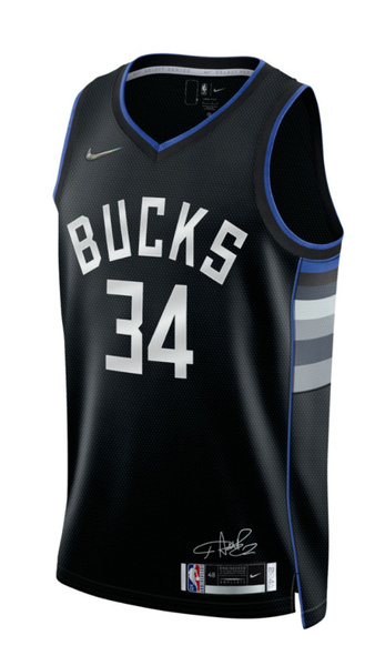 Czarna Koszulka NBA Bucks Antetokounmpo MVP Edition S