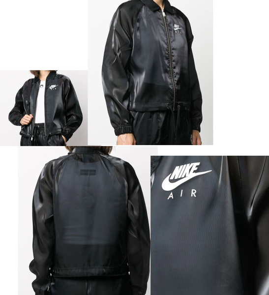 Czarna Półprzeźroczysta Kurtka Nike CU5544-010 XS Damska