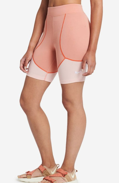 Spodenki Rowerowe Damskie Nike Sportswear Różowe S DM6642-824
