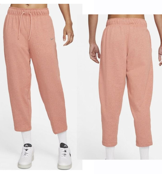 Nike Spodnie Dresowe Damskie - Pomarańczowe - DM3290-827 - Plus Size - Rozmiar 2X 54-56