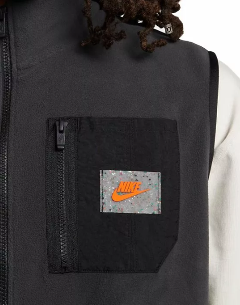 Szara Kamizelka Męska Nike Therma-FIT Fleece DQ5105-070 XS