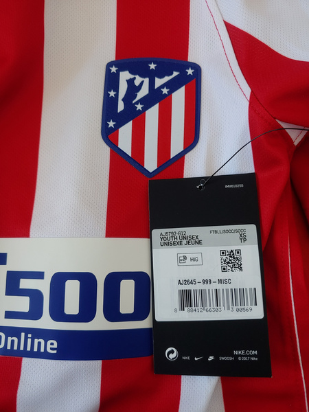 Koszulka Junior Nike Atlético Madryt Pasy AJ5792612 XS 122-128 cm