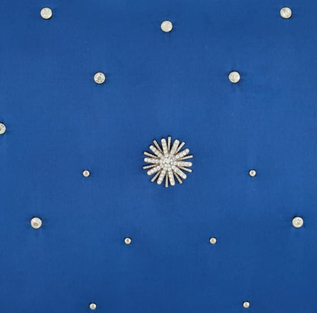 Niebieska Kosmetyczka Dune London Starshine Satyna