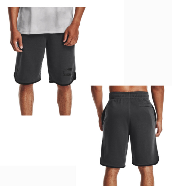 Czarne Męskie Spodenki Under Armour Fitted Rival Terry 1361632010 L