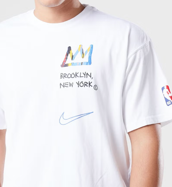 Biała Męska Koszulka Nike NBA Nets Courtside DV5845-100 S