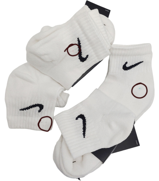 Białe Skarpety Nike Everyday SX7667-100 L 42-46 3 Pary Wada