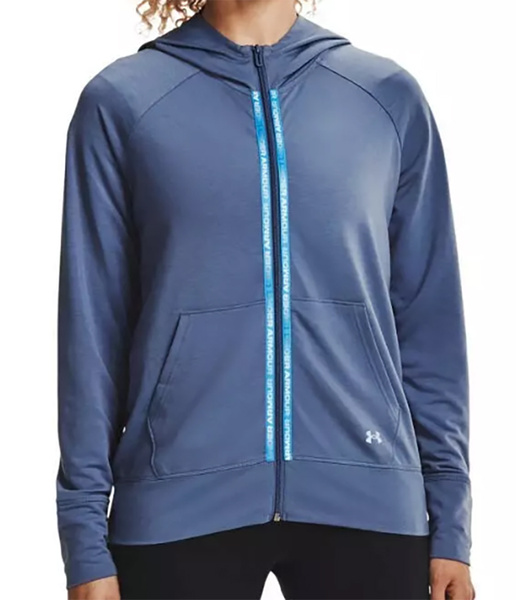Niebieska Bluza Damska Under Armour 1360907470 SM Rozpinana