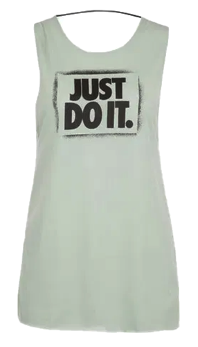 Zielony Top Damski Nike Just Do It BV4484-321 Dri-FIT XS