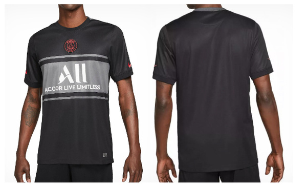 Męska Koszulka PSG Stadium Third 2021/22 DB5900-011 XXL Czarna