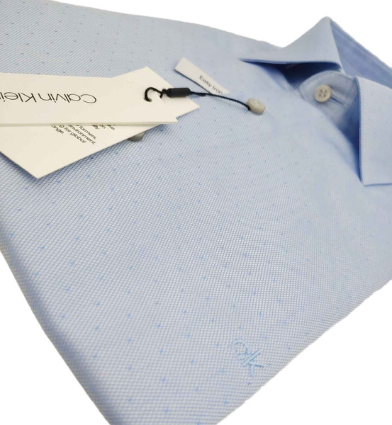 Niebieska Koszula Męska Calvin Klein Fitted K10K104766 42