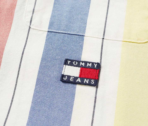 Męska Letnia Koszula Tommy Hilfiger Jeans Summer Stripe Shirt M