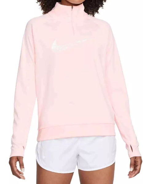 Bluza Nike Damska bez Kaptura - Różowa - Rozmiar M - Zamek 1/4 - DM7769-610