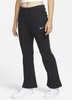 Nike Spodnie Dresowe Damskie - Joggery - Rozszerzone Nogawki - Czarne - Rozmiar XS - NSW Fleece Flared - DV2829-010