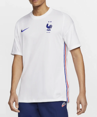 Nike Koszulka Męska - Biała - T-shirt - Breathe Francja Stadium 2020 - CD0699100 - Rozmiar L