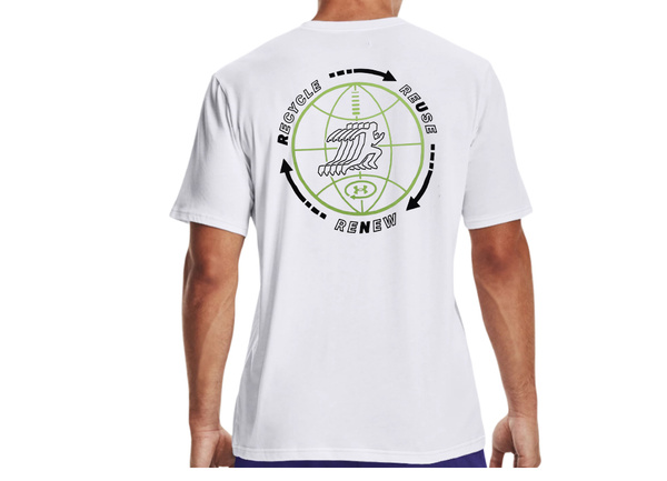 Biała Męska Koszulka Under Armour HeatGear Fitted 1362720100 L