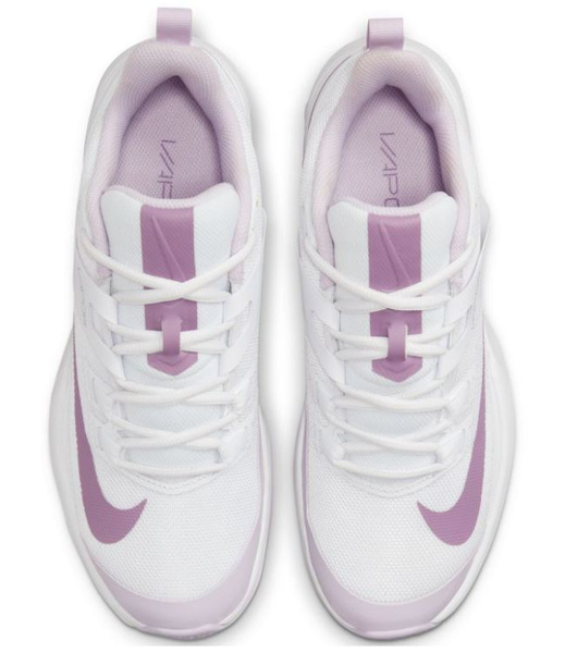 Białe Z Fioletowym Logo Buty Nike Court Vapor DH2945-033 40,5 Damskie