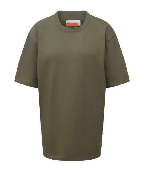 Koszulka Calvin Klein Zielona Bawełna Luźna K10K108252 M