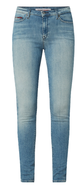 Spodnie Damskie Tommy Jeans Skinny Fit Nora Niebieskie 28/30 DW0DW09038