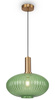 Lampa Zielony Klosz Wisząca Maytoni Zelma MOD124PL-01BS1