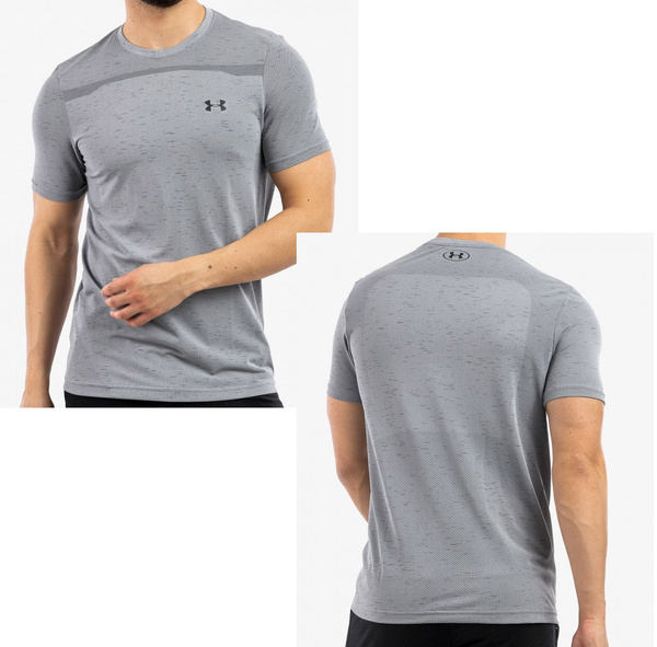Szara Męska Koszulka Under Armour HeatGear 1361131-011 L