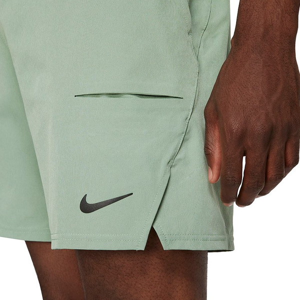 Spodenki Nike Męskie Zielone - Court Flex Advantage Short 7in Tenis - CV5046-357 - Rozmiar XS