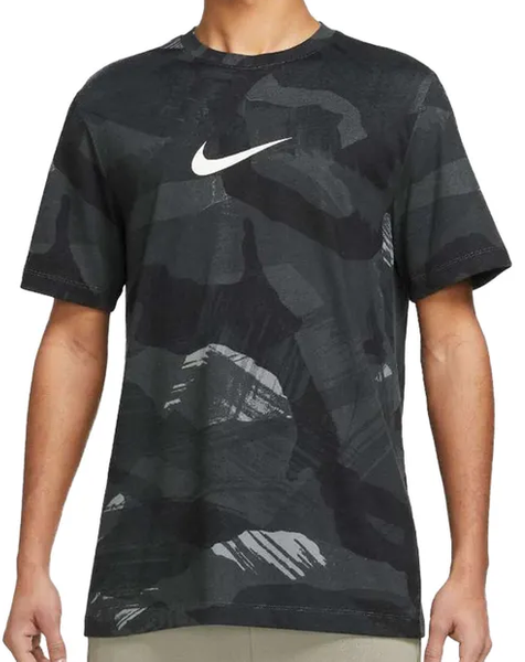 Koszulka Męska Nike DR7571-010 Czarna Tee Camo Dri-FIT S