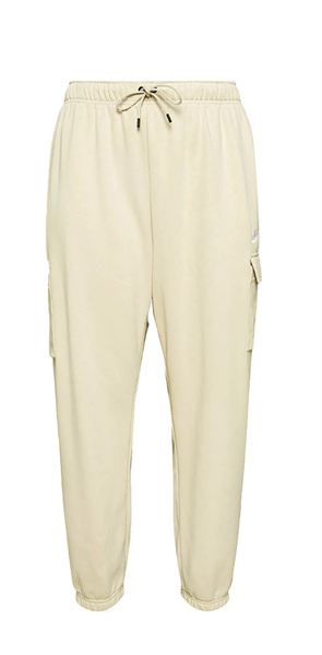 Nike Spodnie Dresowe Damskie - Bojówki - Kieszenie Cargo - Bężowe - DJ6699-206 - Plus Size - Rozmiar 3X 58-60