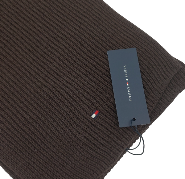 Szalik  Tommy Hilfiger bawełna Brąz