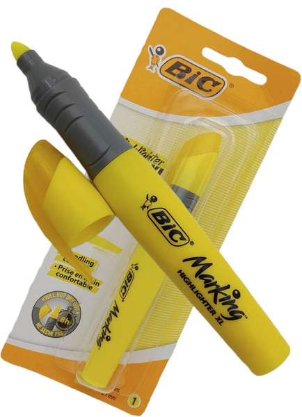 Zakreślacz BIC Highlighter XL Żółty 1,7-5,1 mm Fluorescencyjny