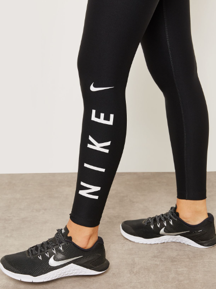 Czarne Damskie Legginsy Nike Power Victory 7/8 AH8438010 XS